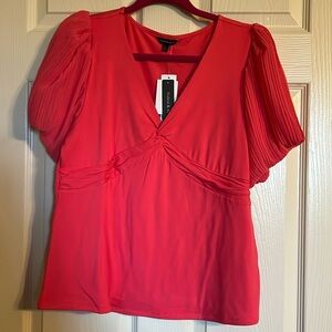 Violets & Roses Namur Puff Sleeve Top XL